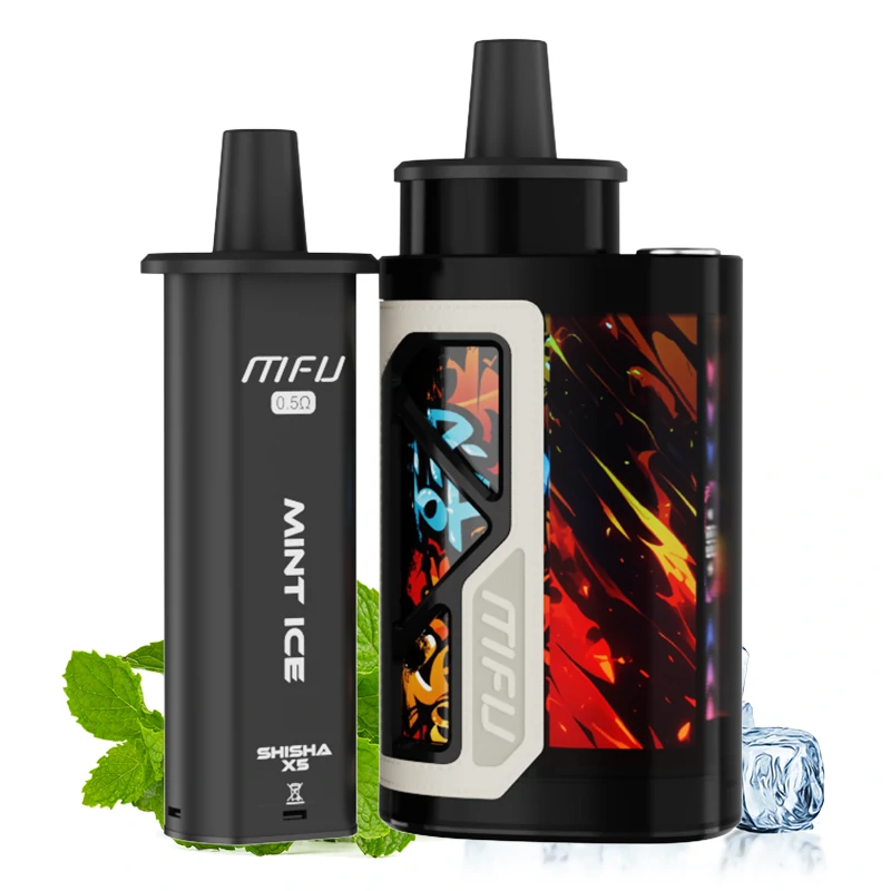 Mint lce SHISHA X5 Mint lce:MFU SHISHA X5 70K PUFFS DISPOSABLE VAPE KIT