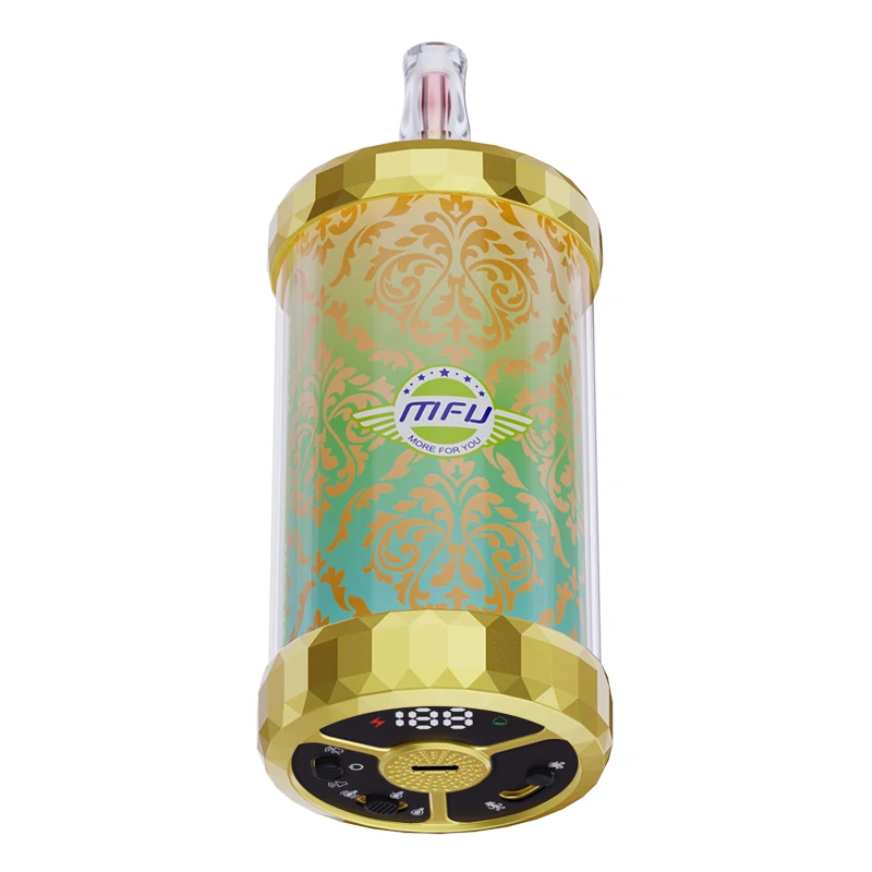 Peach Ice1 Peach Ice Flavor:MFU SHISHA X3 150K PUFFS VAPE HOOKAH