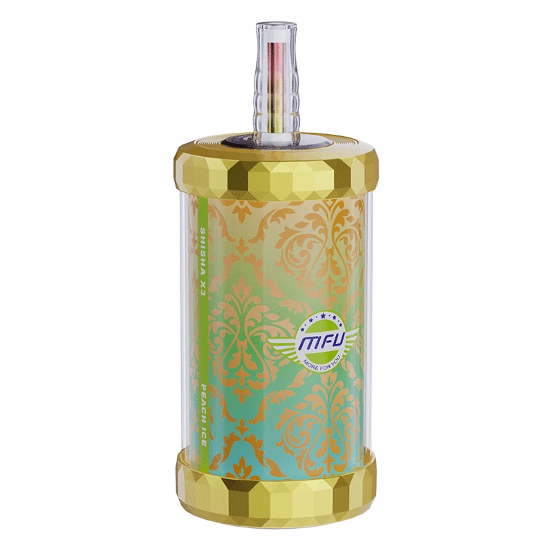 Peach Ice4 Peach Ice Flavor:MFU SHISHA X3 150K PUFFS VAPE HOOKAH