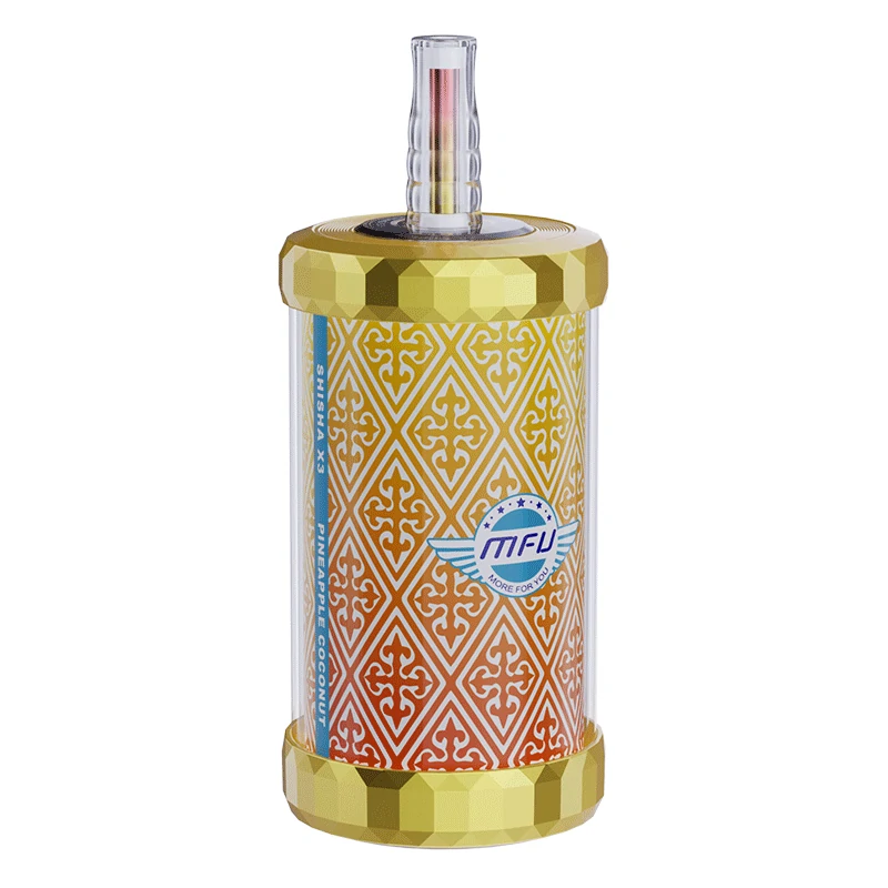 Pineapple Coconut3 Pineapple Coconut:MFU SHISHA X3 150K PUFFS VAPE HOOKAH